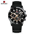 REWARD RD83005M New Watches Men Chronograph Sport Watches High Quality silicone Strap Quartz Wristwatch Relogio Masculino